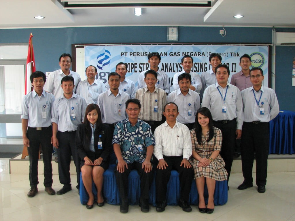 IHT PIPESTRESS ANALYSIS USING CAESAR II SOFTWARE (BATCH I) PT. PGN (PERSERO) TBK. 13-17 FEB 2012