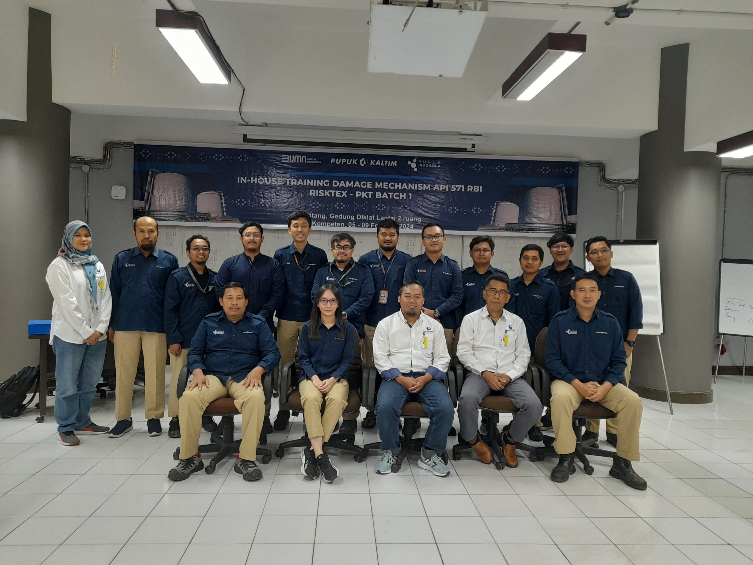 In-house Training Damage Mechanisms and Corrosion Loop Berdasarkan Standard API 571 – PT. Pupuk Kalimantan Timur | Bontang, 5 - 7 & 9 Februari 2024