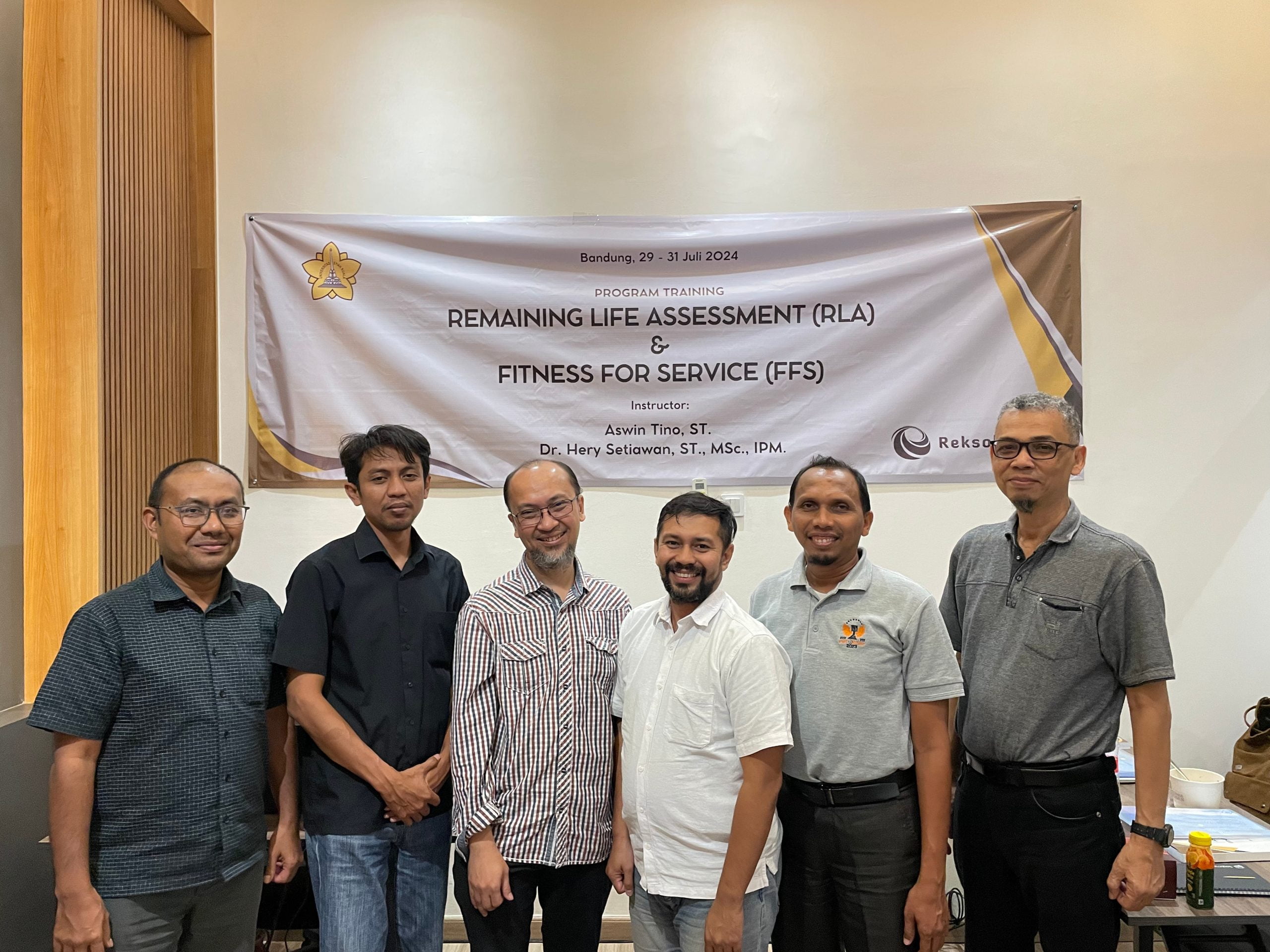 Program Training Remaining Life Assessment (RLA) & Fitness For Service (FFS) – Universitas Syiah Kuala | Bandung, 29 - 31 Juli 2024