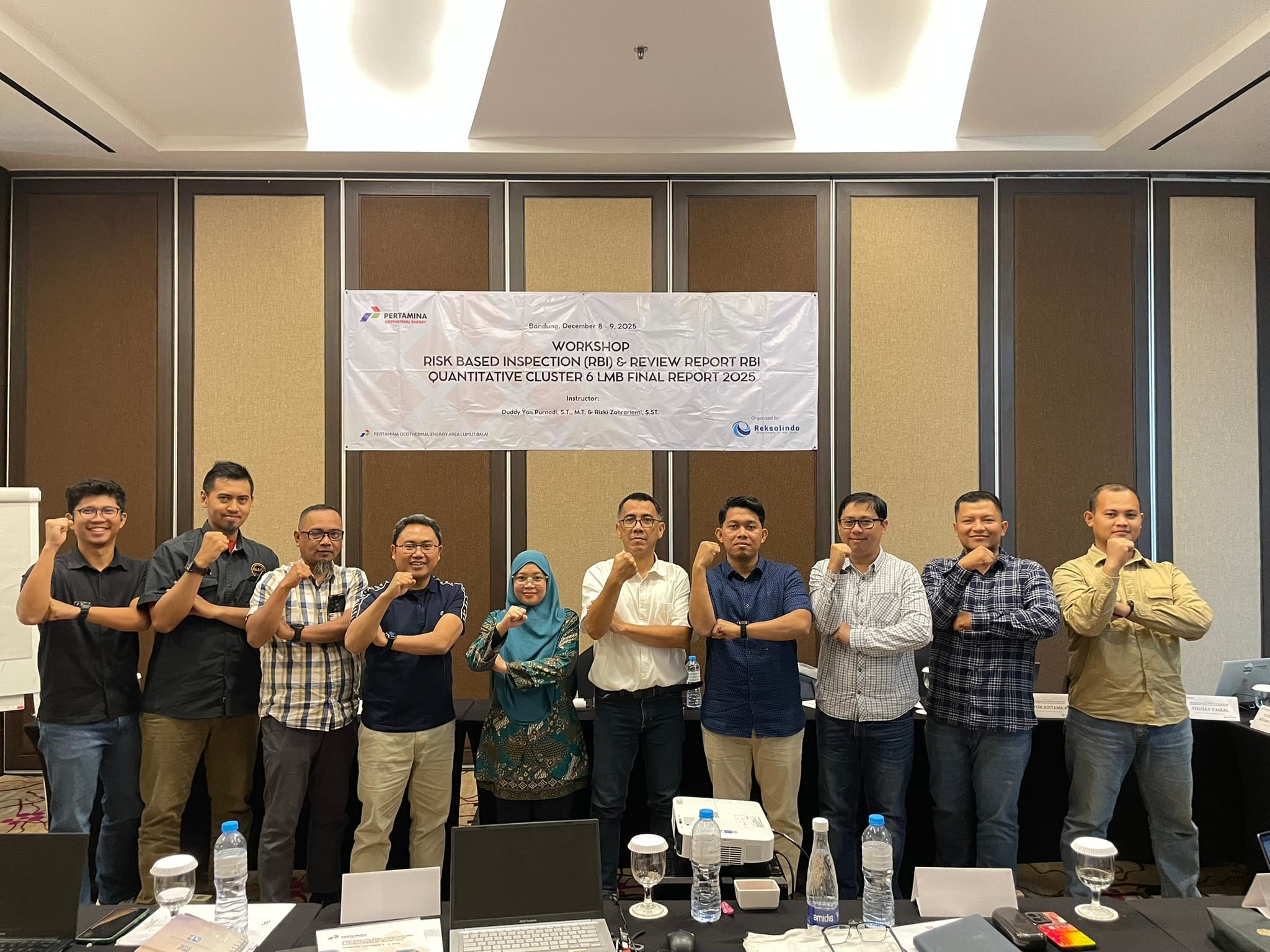 Workshop Risk Based Inspection (RBI) & Review Report RBI Quantitative Cluster 6 LMB Final Report 2025 – PT. Pertamina Geothermal Energy area Lumut Balai | Crowne Plaza Bandung, 8 - 9 Desember 2025